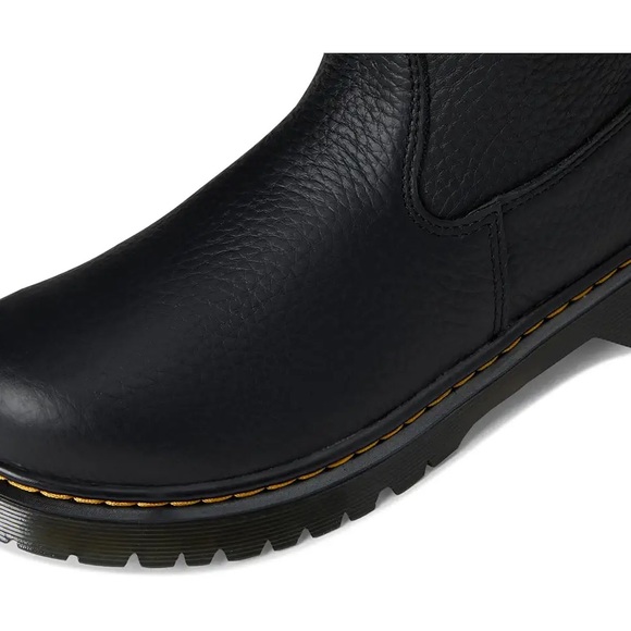 Doc Marten Black Leather Bex Heart Boots - Picture 3 of 10